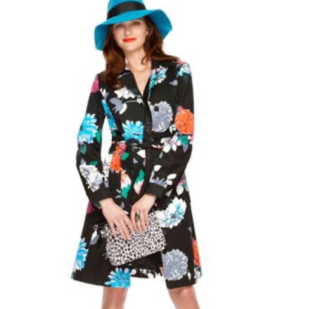 Kirna Zabete for Target Floral Print Belted Trench Coat - Picture 1 of 6